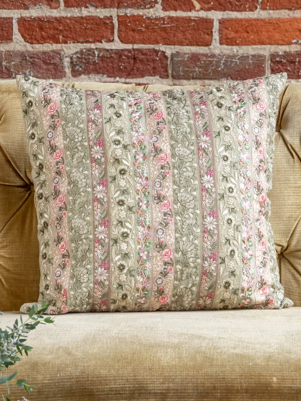 Bel Canto Cushion Cover - Vintage Rose^April Cornell Online